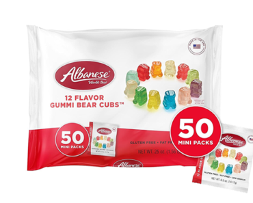 Albanese Snack Packs, 12 Flavor Gummi Bear Cubs, 50 Mini Packs – Just $7.71! Albanese Snack Packs, 12 Flavor Gummi Bear Cubs, 50 Mini Packs – Just $7.71!
