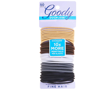 Goody Ouchless Elastic Hair Tie – 50 Count, Neutral Colors – Just $3.73!