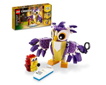 LEGO Creator 3in1 Fantasy Forest Creatures 31125 Building Kit Featuring an Owl, Rabbit and Squirrel! Priced – Just $14.40!