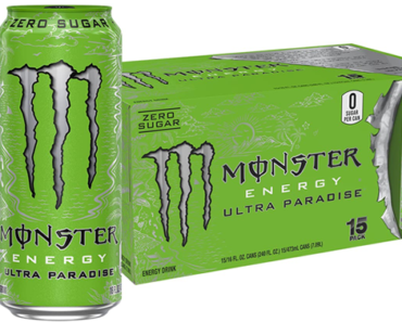 Monster Energy Ultra Paradise, Sugar Free Energy Drink, 16 Ounce – Pack of 15 – Just $15.45! New coupon!