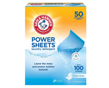 Arm & Hammer Power Sheets Laundry Detergent, Fresh Linen 50ct – Just $12.73!