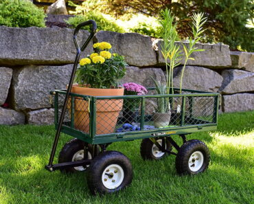 Gorilla Carts 400-lb. Steel Mesh Garden Cart – Only $89!