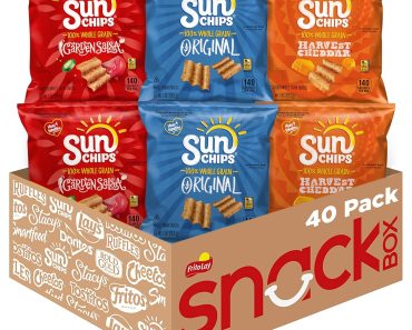 SunChips Multigrain Snacks Variety Pack (Pack of 40) – Only $16.40! SunChips Multigrain Snacks Variety Pack (Pack of 40) – Only $16.40!