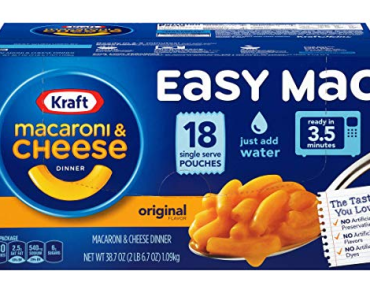 Kraft Easy Mac Microwavable Macaroni & Cheese, 18 Packs – Just $4.18!