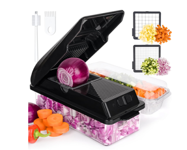 2 in 1 Veggie Chopper Dicer Cutter – Just $9.99!