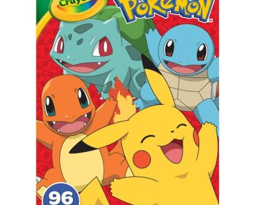 96-Page Crayola Pokémon Coloring Book w/ Sticker Sheet – Just $2.37!