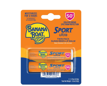 Banana Boat Sport Ultra SPF 50 Lip Sunscreen Twin Pack – Just $3.74!