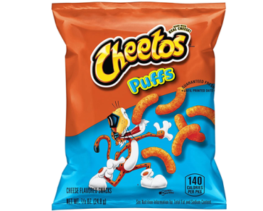 Cheetos Puffs Cheese Flavored Snacks, 0.875 Ounce, Pack of 40 – Just $13.32!