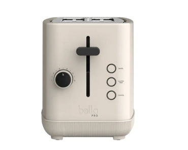 bella PRO 2-Slice Toaster with Extra Wide Slots – Oatmilk – Just $14.99!
