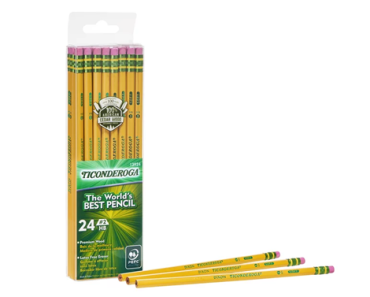 Ticonderoga 24 Count Yellow Wood Case Pencil – Just $4.47! Ticonderoga 24 Count Yellow Wood Case Pencil – Just $4.47!