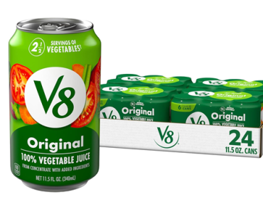 V8 Original 100% Vegetable Juice, 11.5oz Can, 24 Pack – Just $7.90!