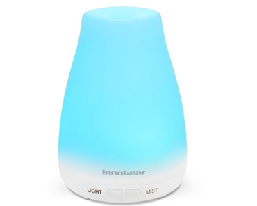 Aromatherapy Essential Oil Diffuser with 7 Colors LED Lights and Waterless Auto Shut-off – Just $13.99!