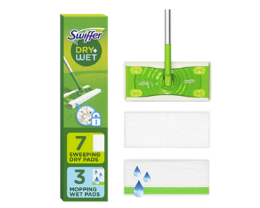 Swiffer Sweep + Mop, Broom & Mop Alternative, Dry & Wet Floor Cleaner – Just $14.44! Plus Get $5.00 Walmart Cash!