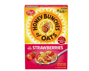 Honey Bunches of Oats Strawberry, Whole Grain Cereal, 11 Ounces – Just $2.54! Honey Bunches of Oats Strawberry, Whole Grain Cereal, 11 Ounces – Just $2.54!