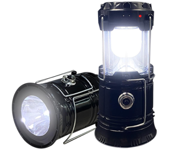 2 Pack Rechargeable Solar LED Lanterns/Flashlights – Just $18.99!