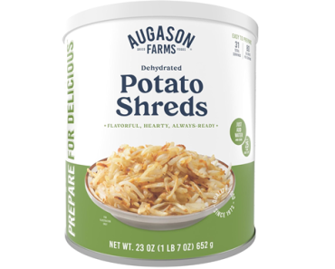 Augason Farms Dehydrated Potato Shreds, No. 10 Can – Just $8.11! Augason Farms Dehydrated Potato Shreds, No. 10 Can – Just $8.11!