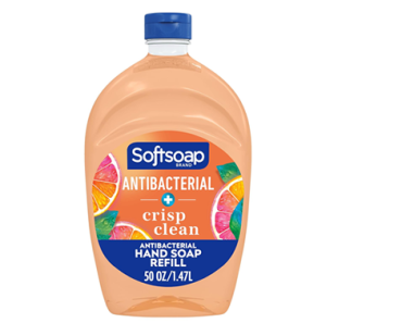 Softsoap Antibacterial Liquid Hand Soap Refill, 50 Ounce, Crisp Clean Scent – Just $3.98! Softsoap Antibacterial Liquid Hand Soap Refill, 50 Ounce, Crisp Clean Scent – Just $3.98!