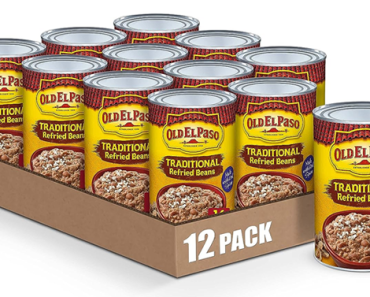 Old El Paso Traditional Canned Refried Beans, 16 oz. – Pack of 12 – Just $10.48!