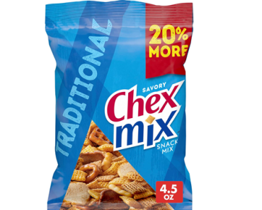 Chex Mix Savory Traditional Snack Mix, 4.5 OZ – Just $1.00! Chex Mix Savory Traditional Snack Mix, 4.5 OZ – Just $1.00!