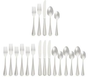 Amazon Basics Silverware Set, Stainless Steel Flatware, Service for 4 – Just $14.99!