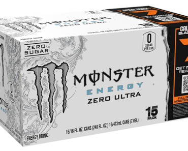 Monster Energy Zero Ultra, Sugar Free Energy Drink, Pack of 15 – Just $17.31!