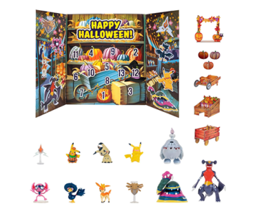 Pokemon Halloween Calendar 2025 – Calendar with 11 Battle Figures – Just $9.99!
