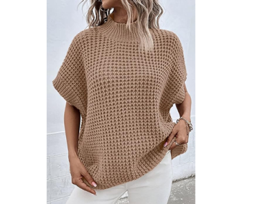 Oversized Short Batwing Sleeve Mock Neck Sweater – Just $19.03! Prime Big Deal Days 2025! Oversized Short Batwing Sleeve Mock Neck Sweater – Just $19.03! Prime Big Deal Days 2025!