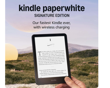 Kindle Paperwhite Clear Case Bundle: Includes Amazon Kindle Paperwhite Signature Edition 32GB (newest model) | Metallic Black & Clear Back Case – Just $156.98! Amazon Black Friday Week Deals!