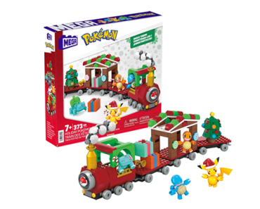 MEGA Pokémon Building Toys Set Holiday Train with 373 Pieces, 4 Articulated and Poseable Characters and Surprises – Just $17.49!