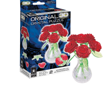 BePuzzled Roses in Vase Original 3D Crystal Puzzle – Just $6.80! Amazon Black Friday Week Deals!