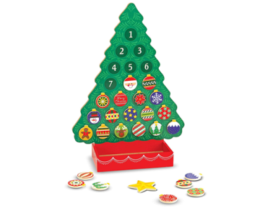 Melissa & Doug Countdown to Christmas Wooden Advent Calendar – Magnetic Tree, 25 Magnets – Just $19.49!