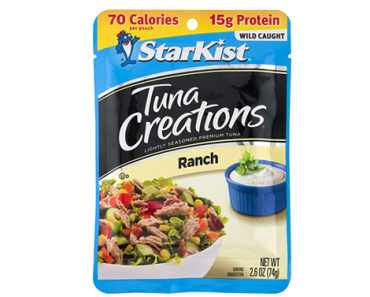 StarKist Tuna Creations Ranch, 2.6 oz pouch – Pack of 12 – Just $8.98!