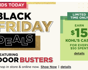 KOHL’S BLACK FRIDAY SALE ENDS LATER TONIGHT! THE DEALS ARE HOT!