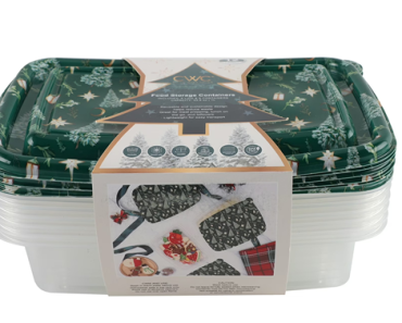Printed Holiday Food Storage – 6 Count – Just $5.44!