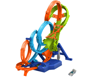 Hot Wheels Action 4-Loop Crash Out Track Set with Motorized Booster & 1:64 Scale Toy Car – Just $30.00! Early Black Friday Deals!