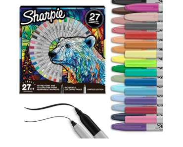 Sharpie Permanent Markers, Fine and Utra-Fine Point Markers Variety Pack, 27 Count – Just $10.00! Amazon Black Friday Week Deals!