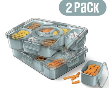 Cook With Color 2-Pack 8-Compartment Snackle Box – Just $12.88! Walmart Black Friday Deals!
