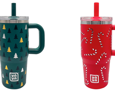 My First Travel Tumbler with Reusable Straw and Spill-Safe Lid, 12oz – Just $9.97!