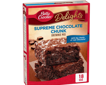 Betty Crocker Delights Supreme Chocolate Chunk Brownie Mix, 18 oz – Just $2.60!