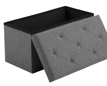 Folding Storage Ottoman Bench – Just $23.99! Folding Storage Ottoman Bench – Just $23.99!