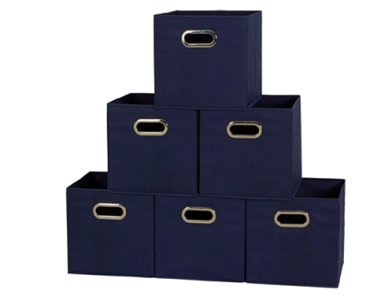 Household Essentials Foldable Fabric Storage Cubes 6-Pack – Just $10.99!