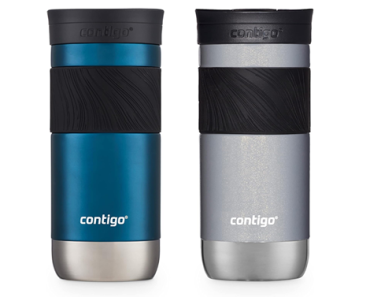 Contigo Byron 2.0 Snapseal Insulated Stainless Steel Travel Mug with Grip 2-pack – Just $20.98!