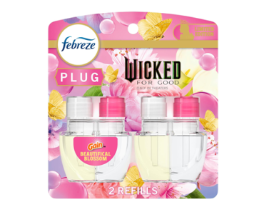 Febreze Plug In Air Freshener, “Wicked: For Good” Limited Edition Odor-Fighting Scented Oil Refill – Just $5.09!