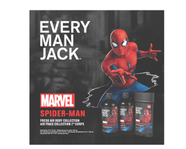 Every Man Jack + Marvel Fresh Air Marvel Bath and Body Christmas Holiday Gift Set – Just $15.00!