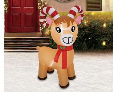 4 ft Bighorn Sheep Christmas Airblown Yard Inflatable – Just $13.48!