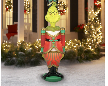 Dr. Seuss’ The Grinch Giant Christmas Nutcracker LED Blow Mold Outdoor Decor – Just $49.75!