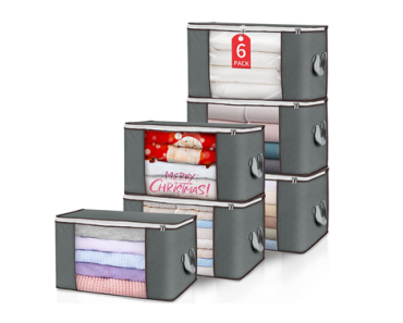 6 Pack Clothes Storage Bins – Just $19.99!