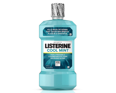 Listerine Zero Alcohol Cool Mint Antiseptic Mouthwash – 1 Liter – Just $4.67!