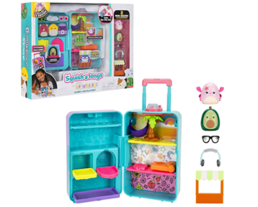 Squish-a-longs On-The-Go Luggage Playset – (2) 1” Mini-Squish, 3 Levels of Play – Just $11.78!