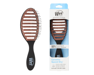 Wet Brush Ceramic Speed Dry Hair Brush, Black – Vented Design & Soft HeatFlex Bristles – Just $4.99!